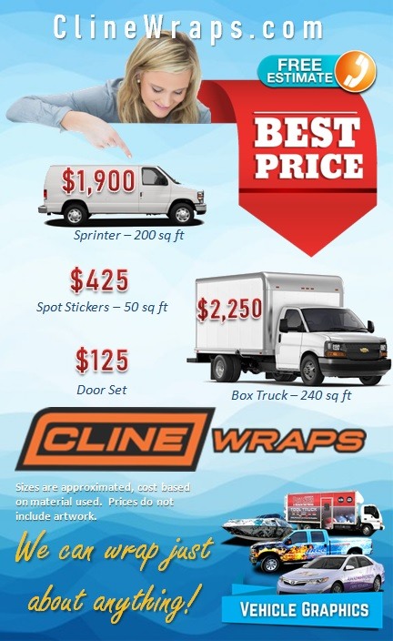 ClineWraps - Fleet Wrap Pricing Information for Vehicle Wrap